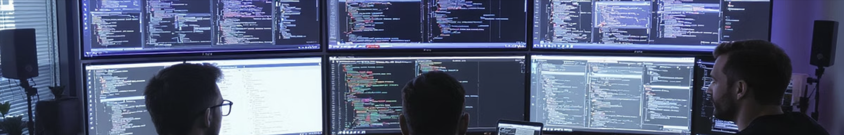 Consulting team collaborating on solution enhancements